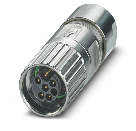 1629040 Phoenix Contact Cable Mount Industrial Circular Connectors, 6 Contacts, 17 mm Connector, Plug