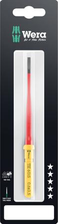 05006556001 Wera Slotted Insulated Screwdriver, 3.5 mm Tip, 157 mm Overall