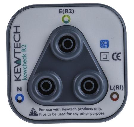 R2 CHECK/RS Kewtech Corporation  R2 Socket Adapter, For Use With Continuity Tester, Insulation Tester, Multi-Function