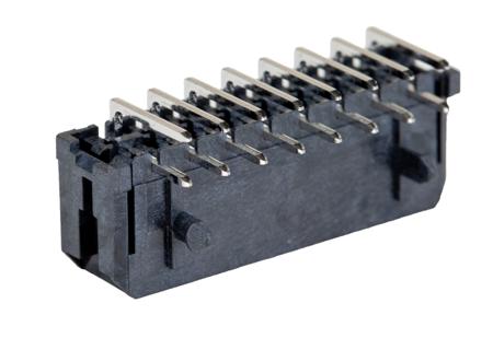 43045-1600 Molex Micro-Fit 3.0 Series Right Angle Through Hole PCB Header, 16 Contact(s), 3 mm Pitch, 2 Row, Shrouded