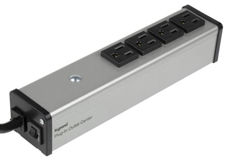 UL101BC Wiremold 1.8m 4 Socket NEMA 5-15R Extension Lead, 120 V