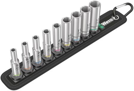 05004525001 Wera 1/4 in Deep Socket Set