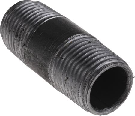 257-8331 RS Pro Malleable Iron Fitting Barrel Nipple, 1/2 in BSPT Male (Connection 1), 1/2 in BSPT Male (Connection 2)