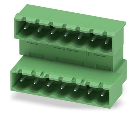 1846564 Phoenix Contact, 5.0mm Pitch, MDSTBA 2.5/ 7-G, 7 Way, Pluggable Terminal Block, Header, Solder Termination,