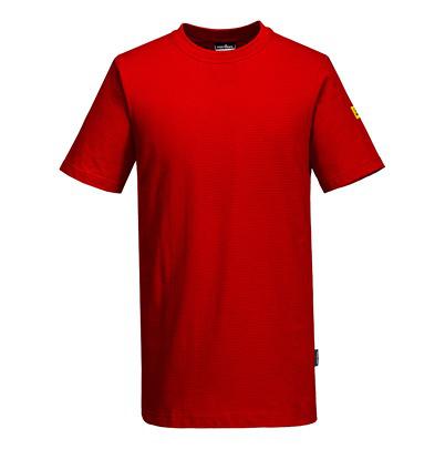 AS20DRRL Portwest Red Short Sleeve T-Shirt, UK- L
