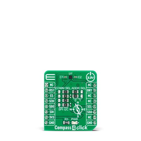 MIKROE-4231 MikroElektronika Compass 4 Click Development Kit for AK09915 MCU
