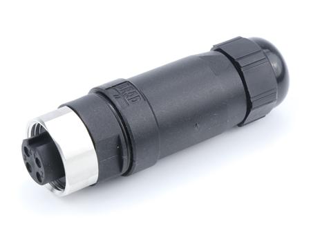 1300170016 TE Connectivity Industrial Circular Connectors, 4 Contacts, Cable Mount, Miniature Connector, Socket, Female, IP67,