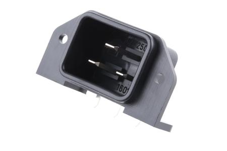 6163.0018 Schurter C20 Panel Mount IEC Connector Male, 16A, 250 V