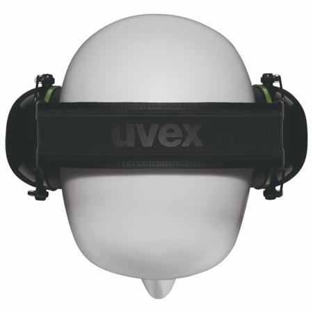 2630010 Uvex K10 Speak & Listen Ear Defender with Headband, 30dB, Black, Green