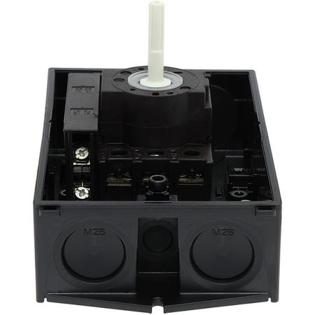 207332-P1-32-I2-SI-HI11-SW Eaton 3 Pole Surface Mount Isolator Switch - 32A Maximum Current, 15kW Power Rating, IP65