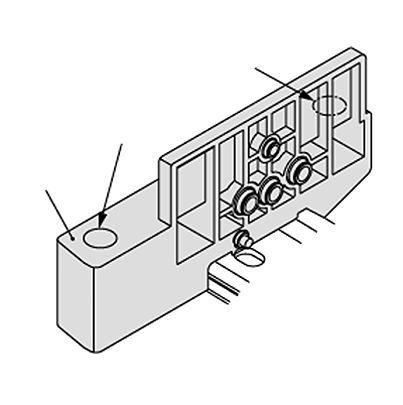 SZ3000-53-7A SMC SZ3000 series Manifold Assembly for use with Valve,
