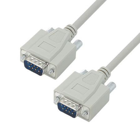 CSMN9MM-10 L-Com Male 9 Pin D-sub to Male 9 Pin D-sub Cable assembly, 10ft PVC