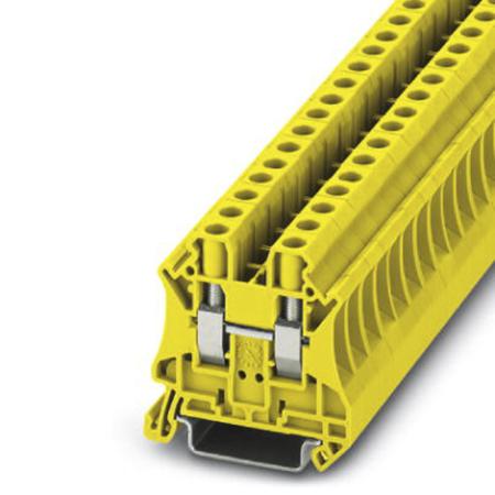 3045172 Phoenix Contact  UT 6 YE Series Yellow, 8.2mm², Single-Level, Screw Termination