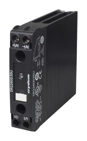 DR2260D20V Sensata Crydom Solid State Relay, 20 A Load, DIN Rail Mount, 600 V rms Load, 32 V dc Control