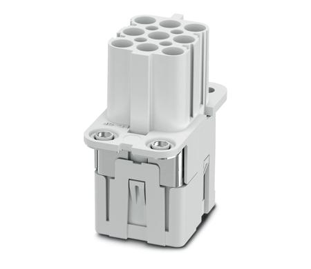 1079554 Phoenix Contact Heavy Duty Power Connector Insert, 16A, Female, HC COM Series, 8 Contacts