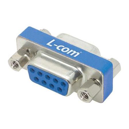 DGB9F L-Com D Sub Adapter Female 9 Way D-Sub to Female