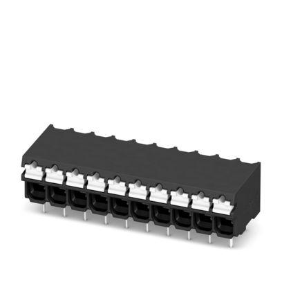1822820 Phoenix Contact SPT Series PCB Terminal Block, 9-Contact, 3.5mm Pitch, Wave Soldering, 1-Row, Push In Spring Termination
