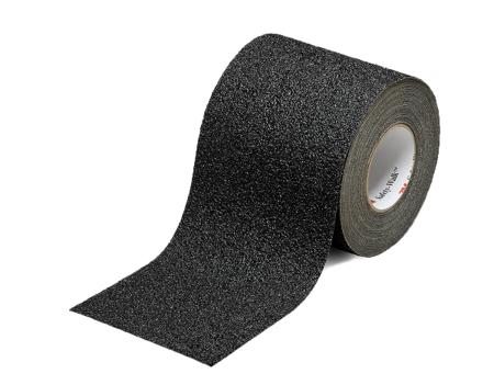 BADC50 3M Black PVC 20m Hazard Tape, 1.48mm Thickness