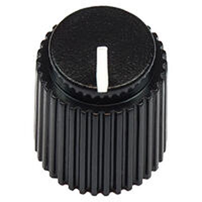 ACCKPR1417NLT14 Vishay 13.8mm Black Potentiometer Knob for 1/4in Shaft Screw Fix,