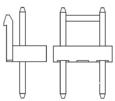 35979-0240 Molex MV-396 Series, Series Number 35979, 7.92mm Pitch 2 Way 1 Row Straight PCB Header, Through Hole