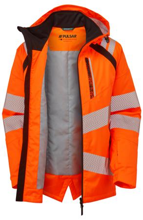 LFE969-18 PULSAR LFE969 Orange Women Hi Vis Parka, 18