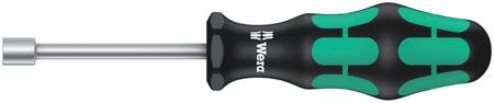 05029504001 Wera Hexagon Nut Driver, 11/32 in Tip, 80 mm Blade, 185 mm Overall