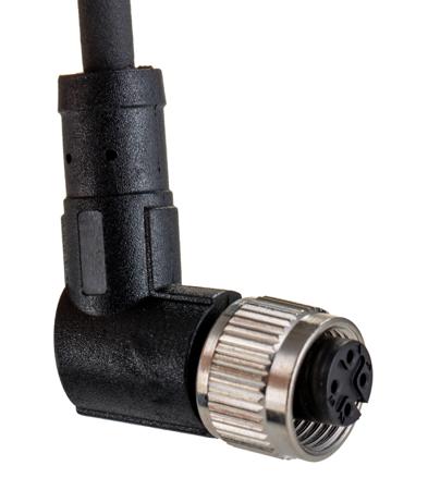 282-5399 RS PRO Right Angle Female 4 way M12 to Cable, 10m
