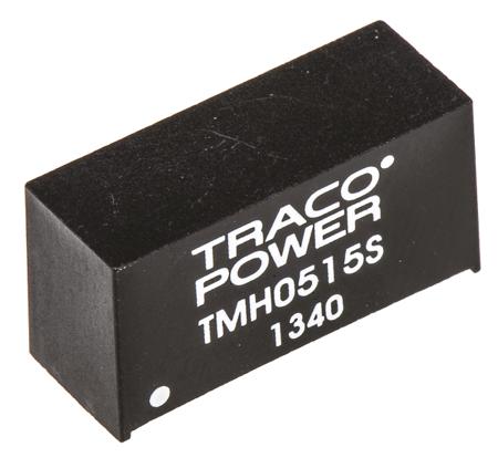 TMH-0515S TRACOPOWER TMH 2W Isolated DC-DC Converter Through Hole, Vin 4.5 → 5.5 V dc, Vout 15V dc, I/O isolation 1kV dc