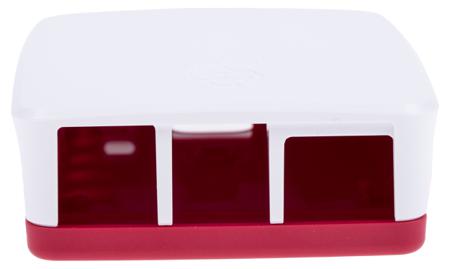 RPI4-Case-Red-White Official, Red, White Raspberry Pi Case