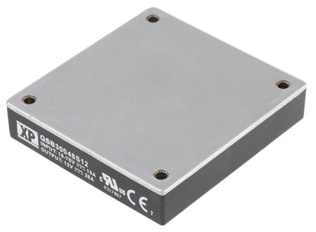 QSB30048S12 XP Power QSB300 DC-DC Converter, 12V dc/ 29A Output, 18 → 75 V dc Input, 300W, PCB Mount, +100°C Max Temp -40°C
