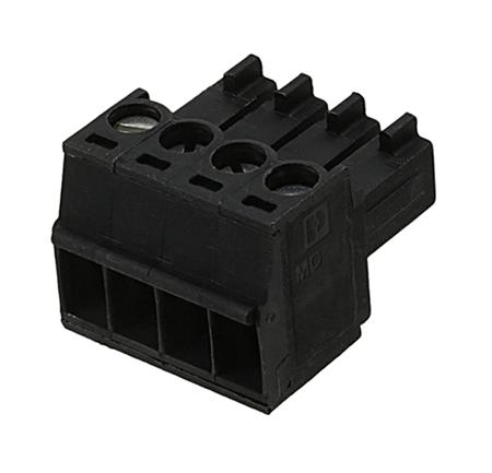 1916410 Phoenix Contact, 3.5mm Pitch, MC 1.5/ 4-ST-3.5 BK, 4 Way, , Pluggable Terminal Block, Plug, Cable Mount, Screw