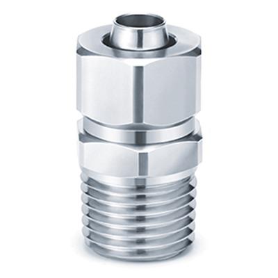 KFG2H1210-03S SMC KFG Series Straight Fitting, 12 mm to R 3/8 Male, Threaded-to-Tube Connection Style,