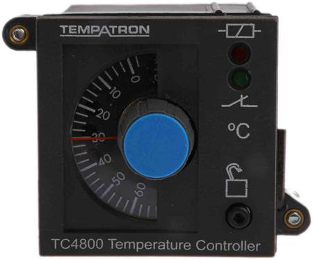 TC4810-52-110-240VAC Tempatron On/Off Temperature Controller, 48 x 48mm, PT100 Input, 0 → +100°C Measurement Range