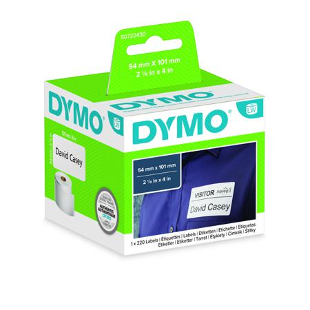 S0722430 DYMO  Black on White Label Printer Tape
