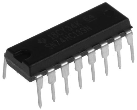 SN74HC139N Texas Instruments , Decoder, 16-Pin PDIP