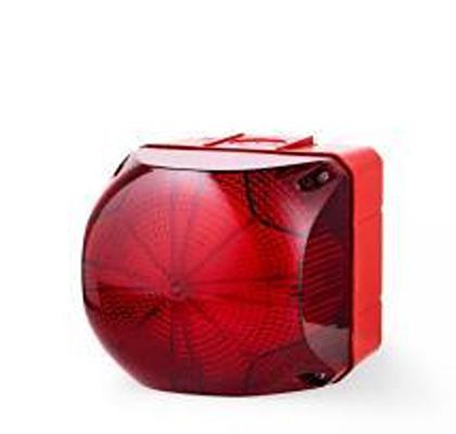 874162310 AUER Signal Q Series Series Red Multiple Effect Beacon, 110 → 120 V, Tube Mounted, LED Bulb, IP66