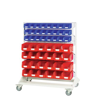 16917226-16V Bott Steel Rack Panel Trolley, 1000 x 550 x 1250mm