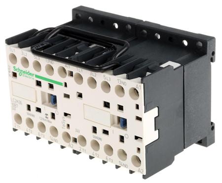 LC2K0610B7 TeSys K LC2K 3 Pole Reversing Contactor, 6 A, 3 kW, 24 V ac Coil