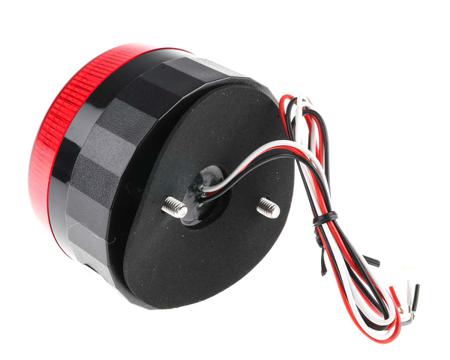 907-5965 LED, Flashing Beacon LLP Series, Red, Screw Mount, 10 → 100 V dc