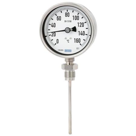 48754865 WIKA Dial Thermometer 0 → 100 °C,
