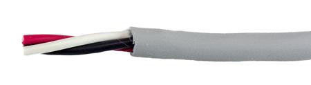 78113 SL005 Alpha Wire Ecogen Ecocable Mini Control Cable, 3 Cores, 0.15 mm² 26 AWG, Screened, 30 m, Grey Modified Polyphenylene