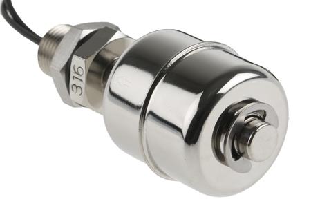 SSF22X100-M12X1 Sensata Cynergy3 SSF22 Series Level Switch Float Switch, SPNO Output, Vertical, Stainless Steel Body