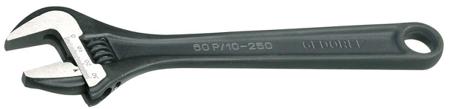 6380720 Gedore Adjustable Spanner, 255 mm Overall, 30mm Jaw Capacity, Metal Handle