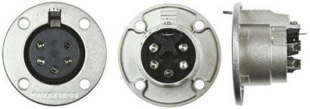 460-294 RS Pro Panel Mount Loudspeaker Connector Socket, 5 Way, 20A