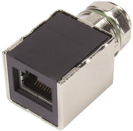 21033812800 HARTING 8 Pole M12 Socket to 8 Pole Socket Adapter