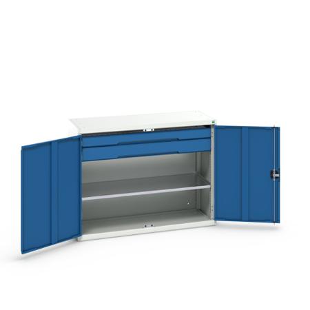 16926605-11 Bott 2 Door, 2 Drawer Sheet Steel Cupboard, 1300 x 550 x 1000mm