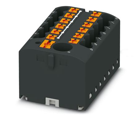 3273366 Phoenix Contact Distribution Block, 13 Way, 4mm², 24A, 450 V, Black