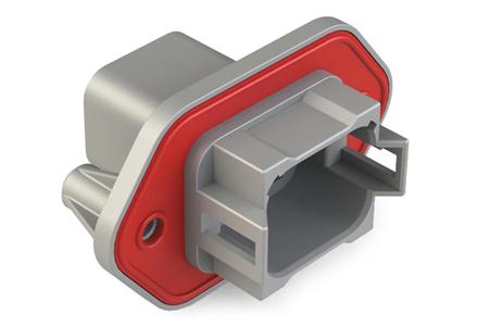 AT04-08PA-PM12 Amphenol Industrial, AT04 Automotive Connector Socket Grey Panel Mount 8 Way, Crimp Termination