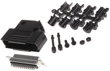 MHD45PPK25-DB25S-K MH Connectors MHD45PPK 25 Way 45 ° D-sub Connector
