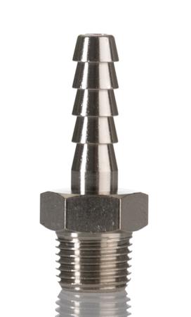 176-2015 RS PRO Hose Connector Hose Tail Adaptor, BSPT 1/8in 6mm ID, 5 MPa, 50 bar